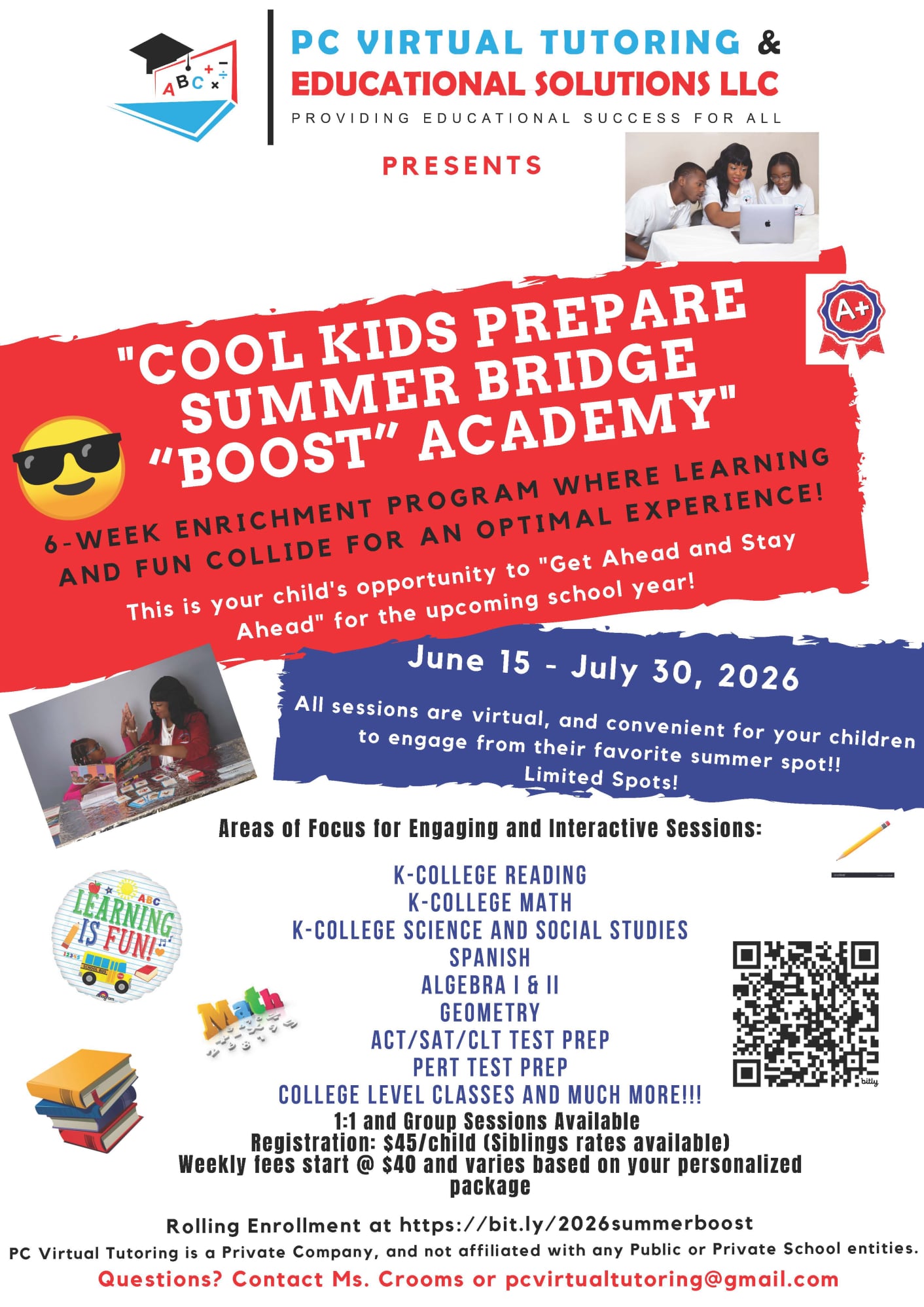 PC Virtual Tutoring Services